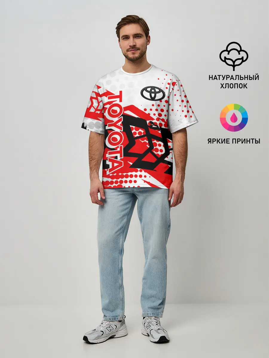 Мужская футболка оверсайз / Toyota