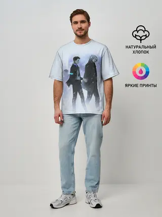 Мужская футболка оверсайз / HANK & CONNOR