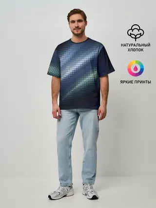 Мужская футболка оверсайз / Текстура