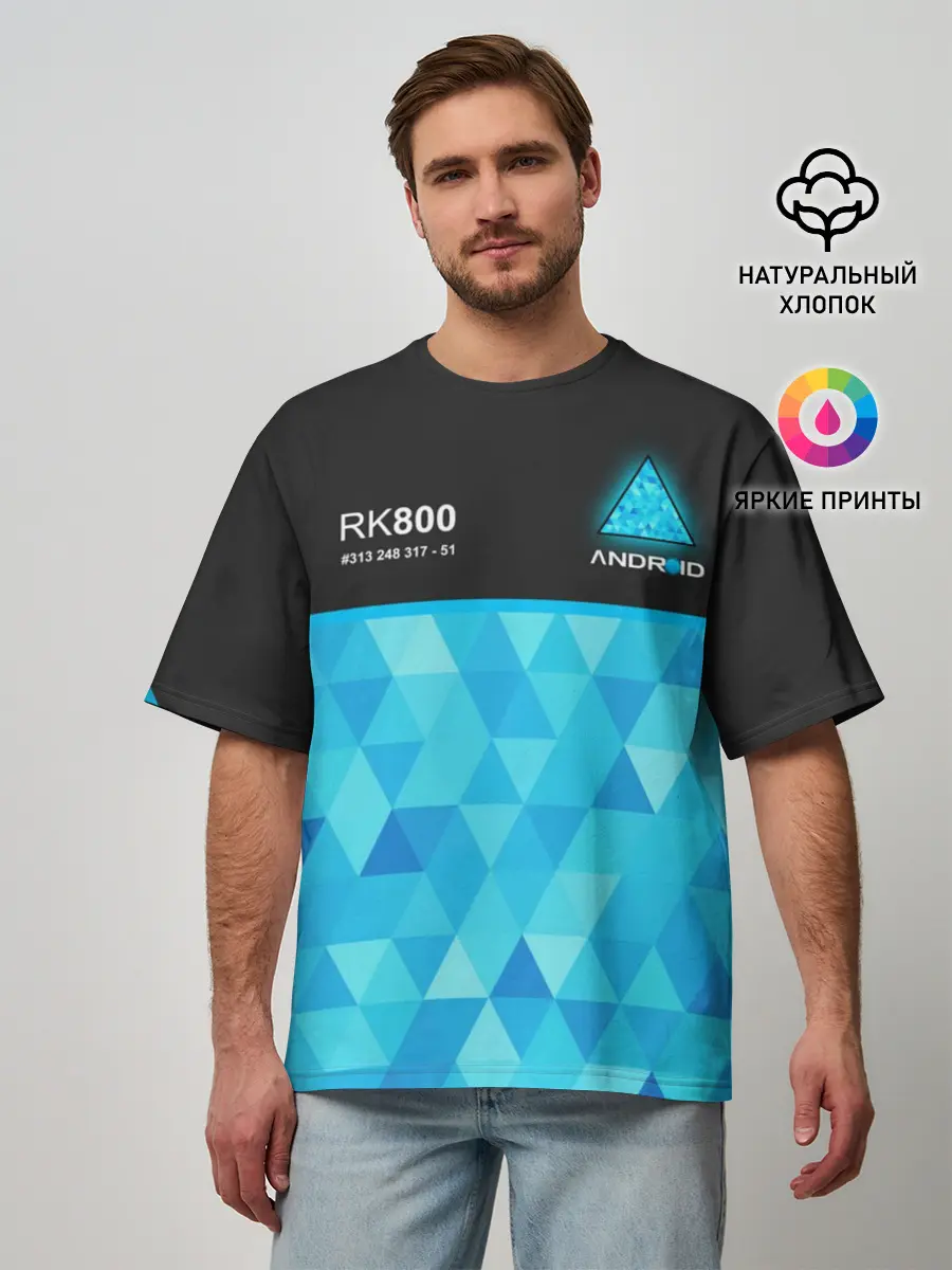 Мужская футболка оверсайз / RK800 КОННОР