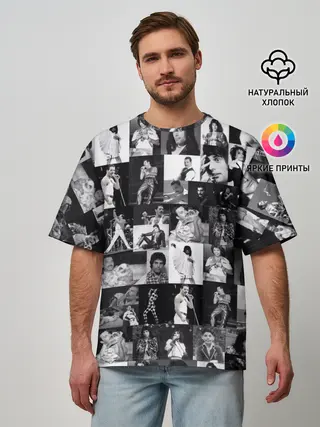 Мужская футболка оверсайз / QUEEN