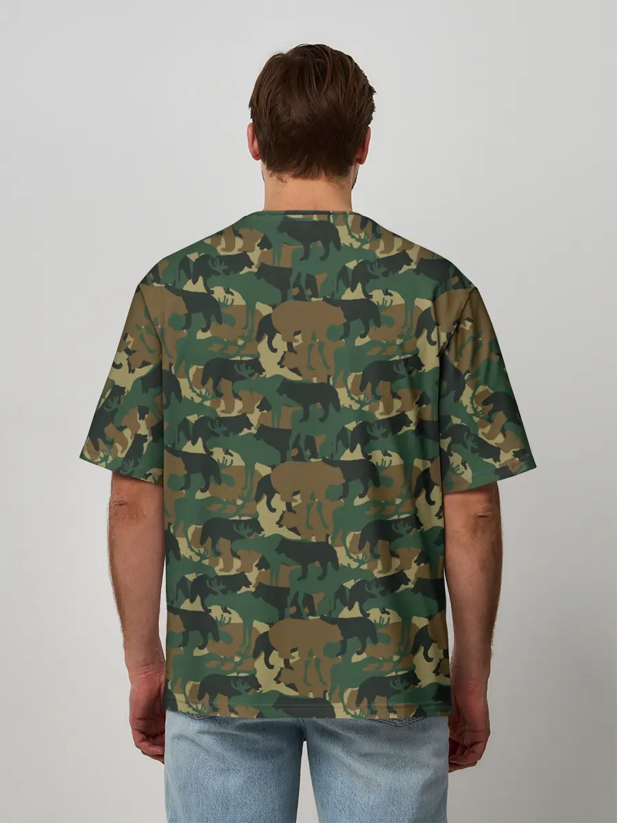 Мужская футболка оверсайз / Охотник