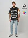 Мужская футболка оверсайз / KTM MOTORCYCLES / КТМ МОТОЦИКЛЫ