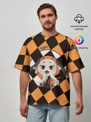 Мужская футболка оверсайз / Руна Безумный азарт | Kakegurui