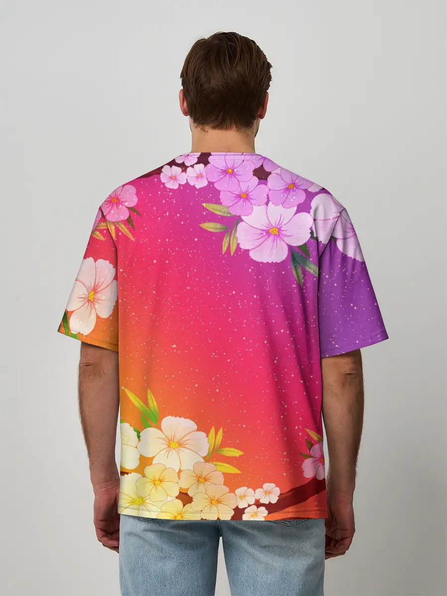 Мужская футболка оверсайз / САКУРА | SAKURA