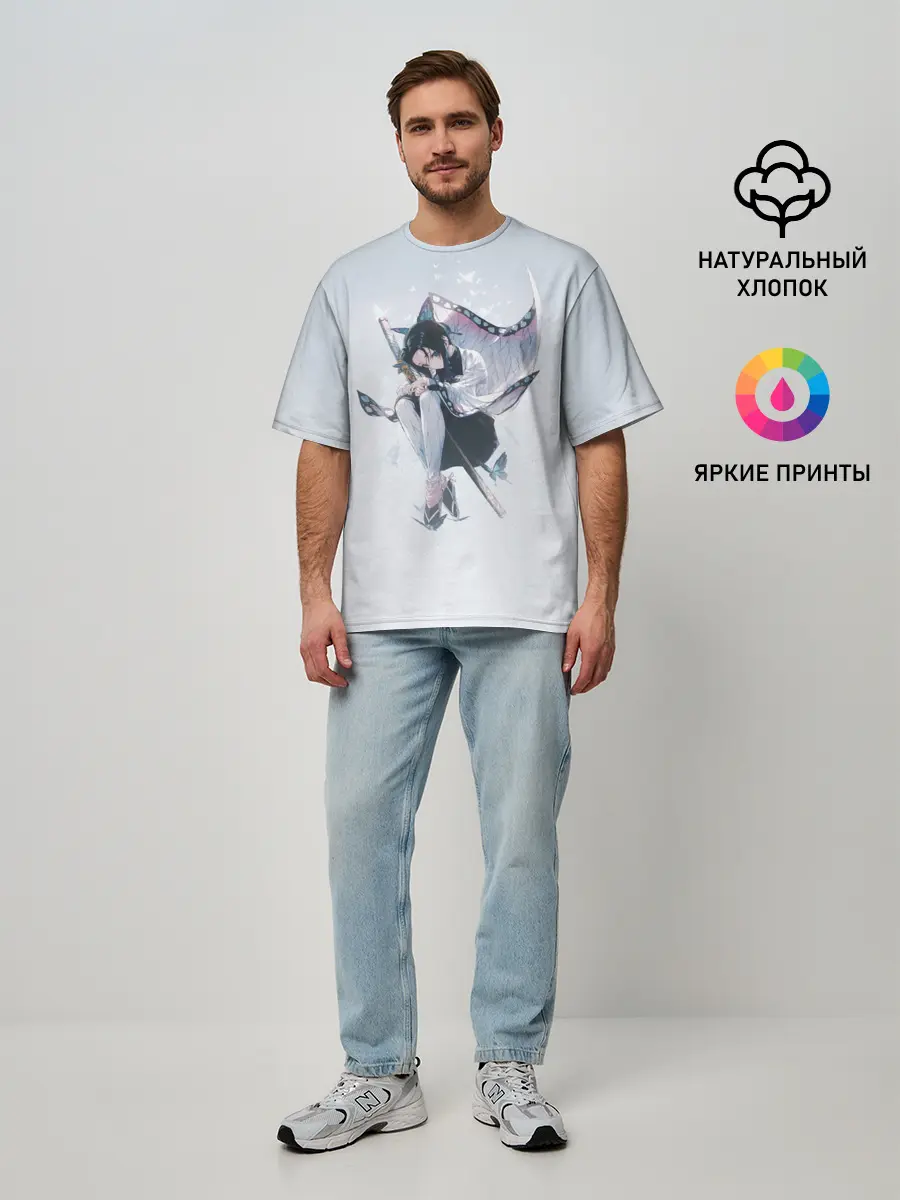 Мужская футболка оверсайз / Shinobu Kochou