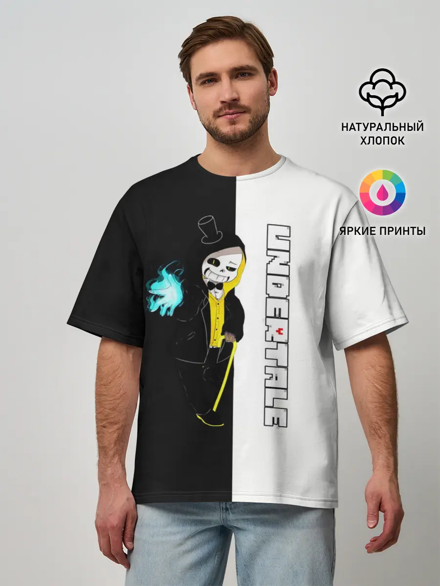 Мужская футболка оверсайз / UNDERTALE