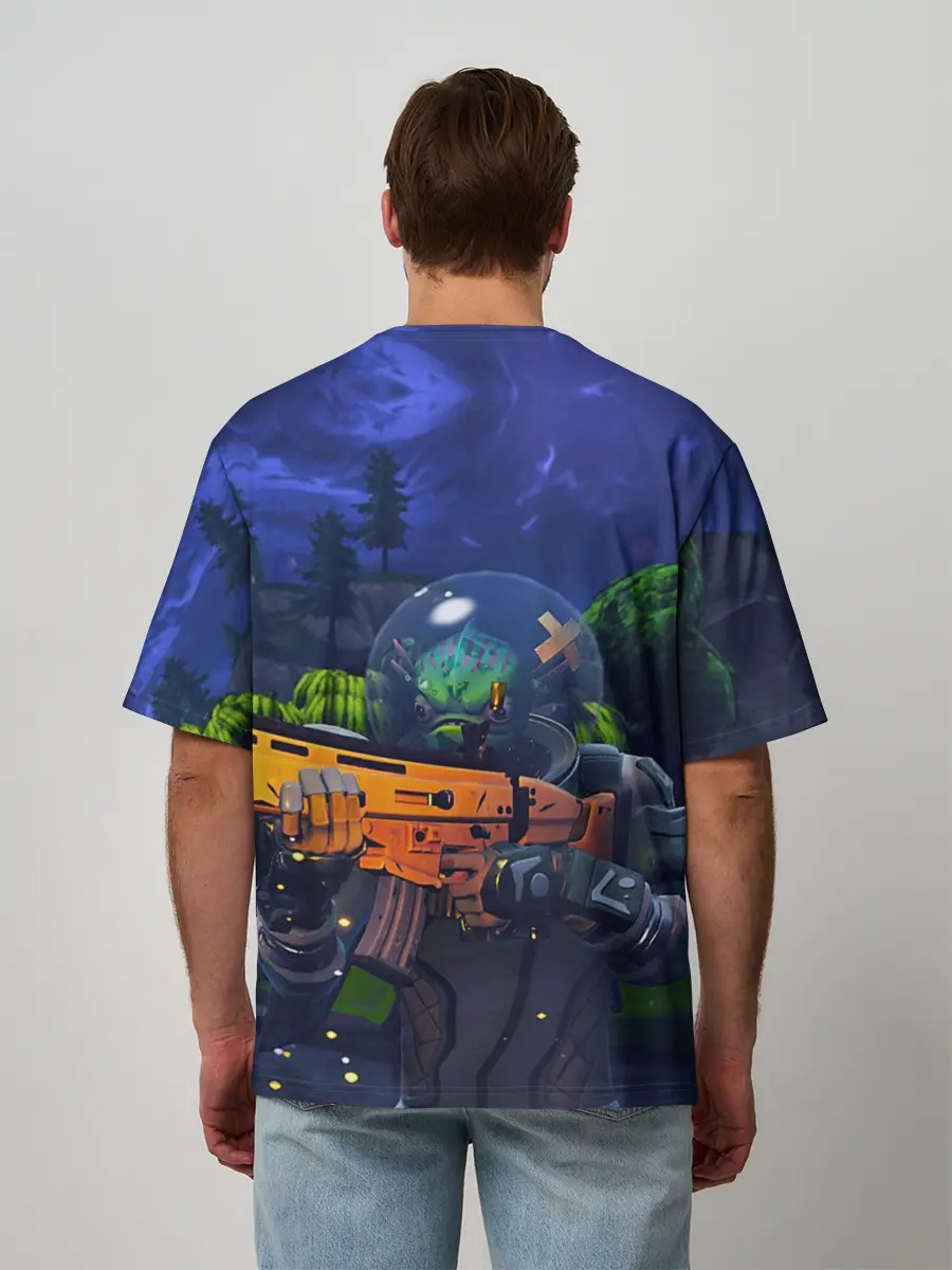 Мужская футболка оверсайз / Fortnite