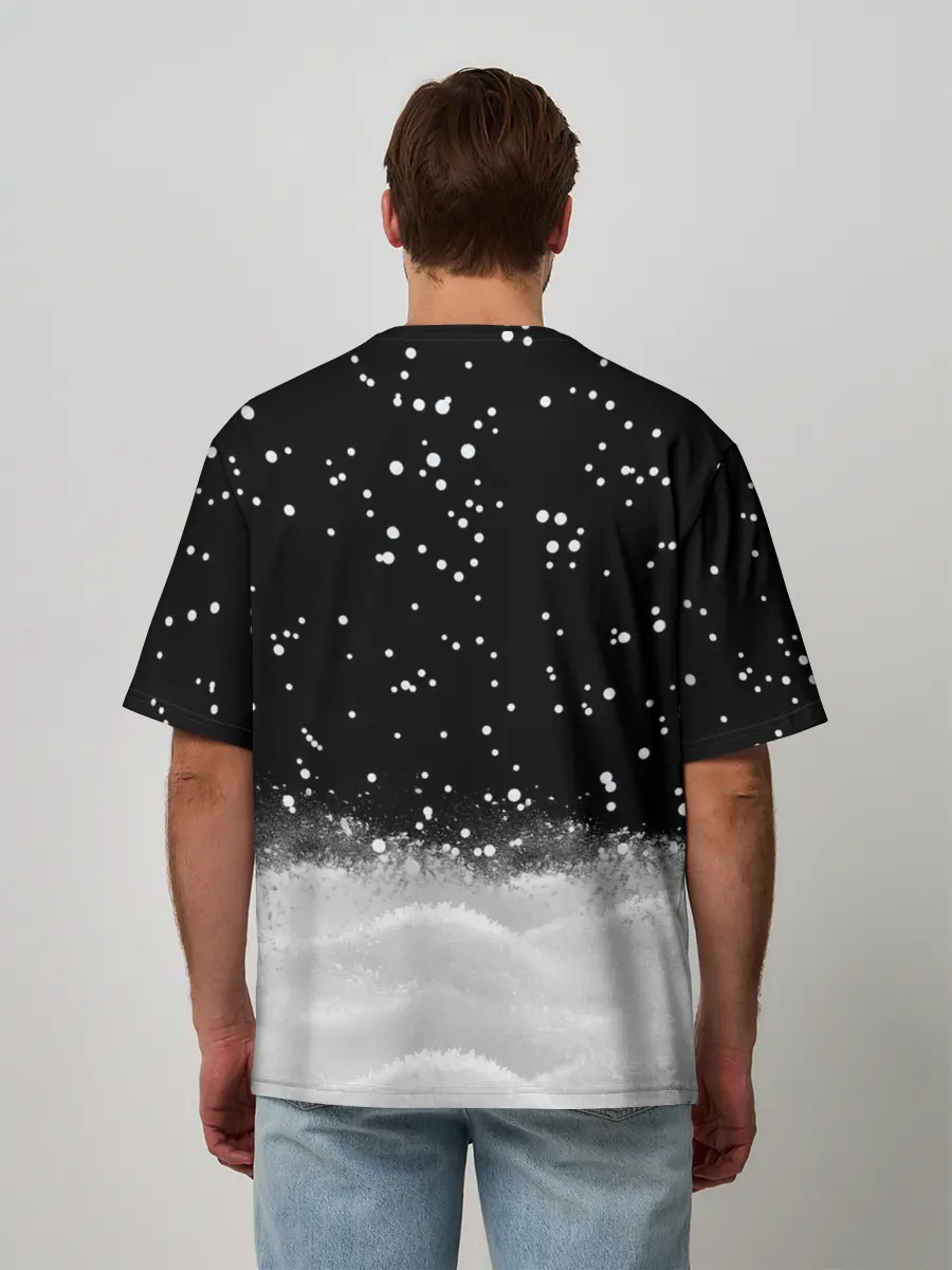 Мужская футболка оверсайз / Енот