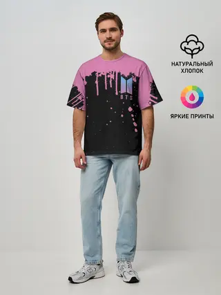 Мужская футболка оверсайз / BTS