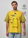 Мужская футболка оверсайз / Pikachu Pika Pika