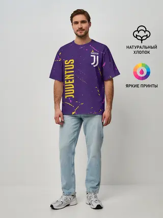 Мужская футболка оверсайз / JUVENTUS / ЮВЕНТУС