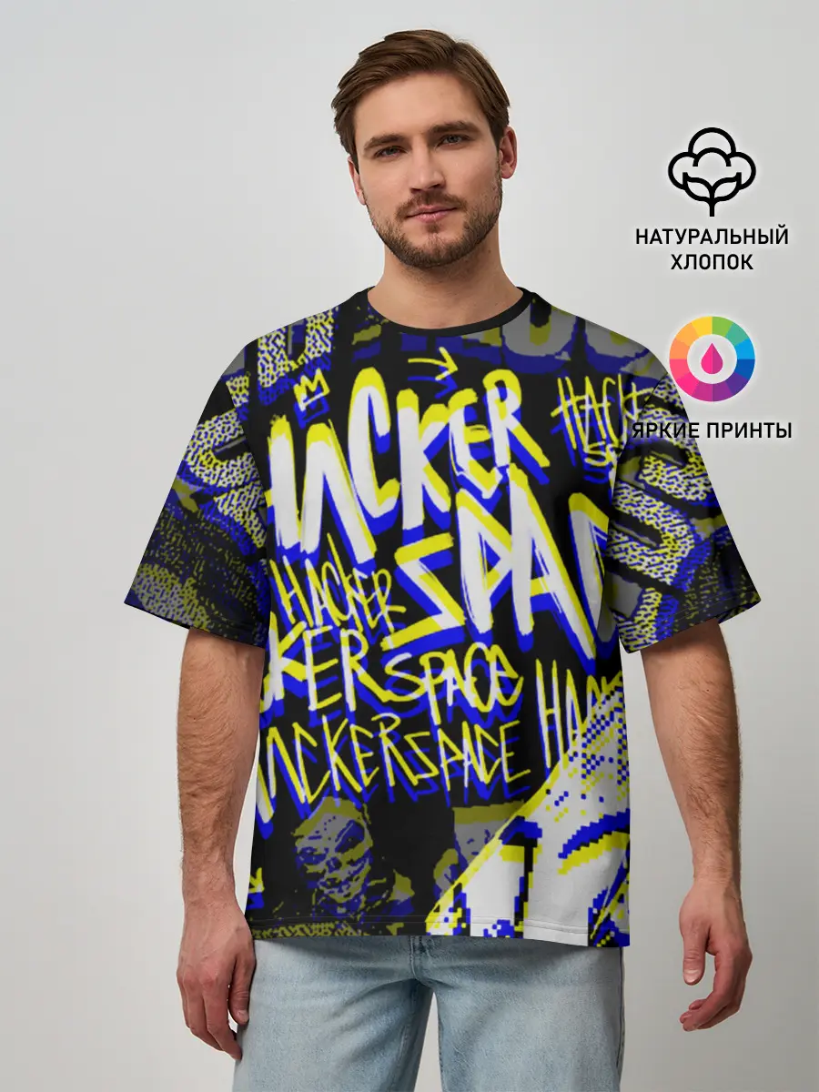 Мужская футболка оверсайз / DED SEC