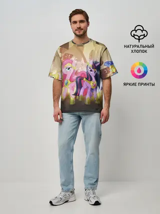 Мужская футболка оверсайз / PONY