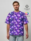 Мужская футболка оверсайз / Galaxy