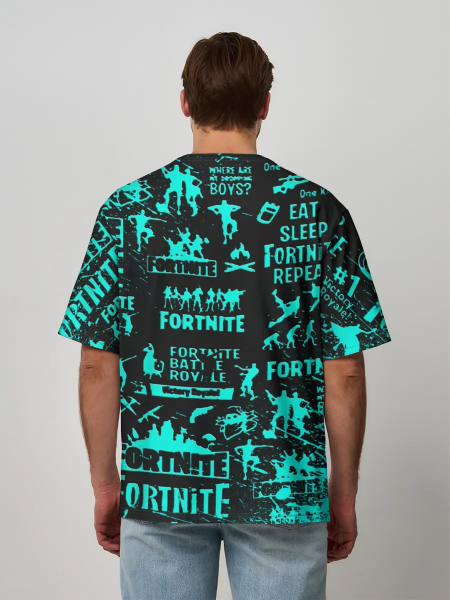 Мужская футболка оверсайз / Fortnite.
