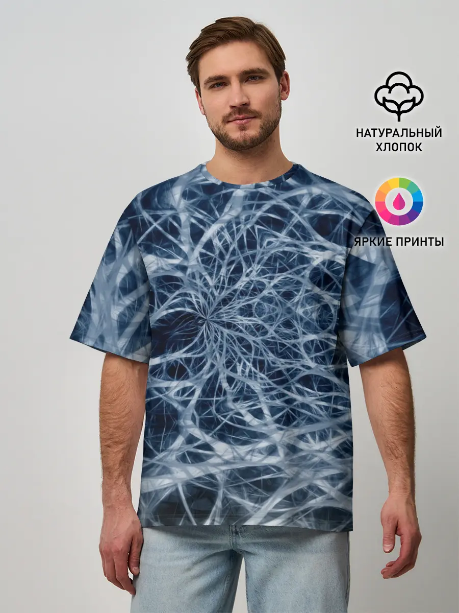 Мужская футболка оверсайз / Нервная система