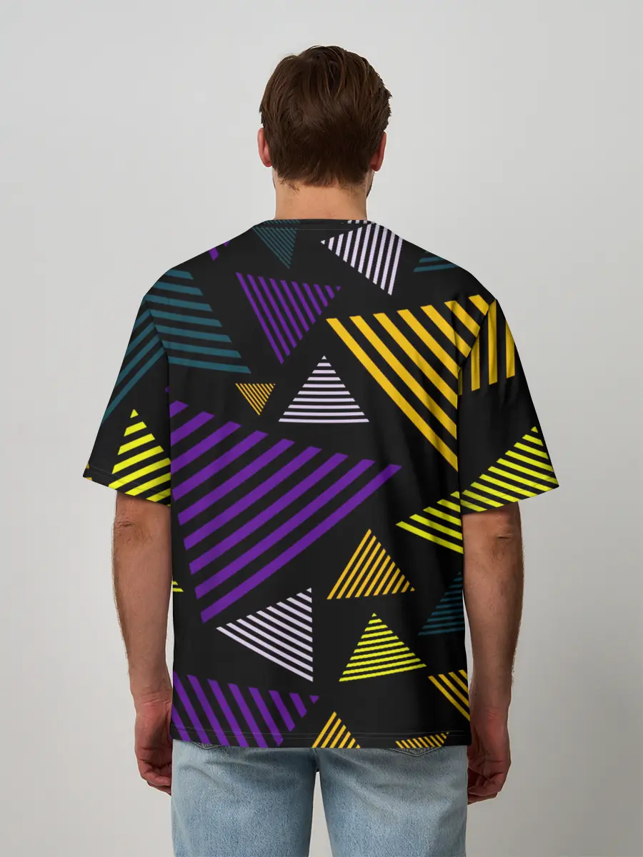 Мужская футболка оверсайз / ГЕОМЕТРИЯ