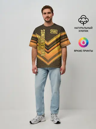 Мужская футболка оверсайз / PUBG
