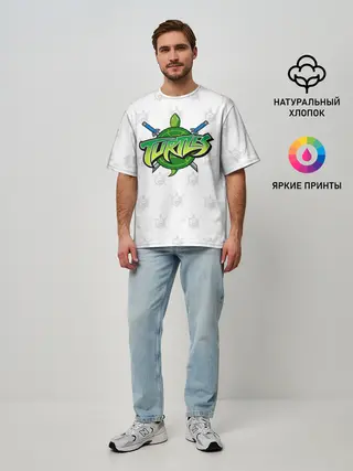 Мужская футболка оверсайз / Черепашки - ниндзя