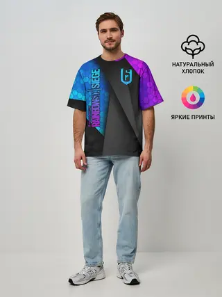 Мужская футболка оверсайз / Rainbow Six Siege