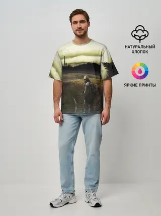 Мужская футболка оверсайз / STALKER