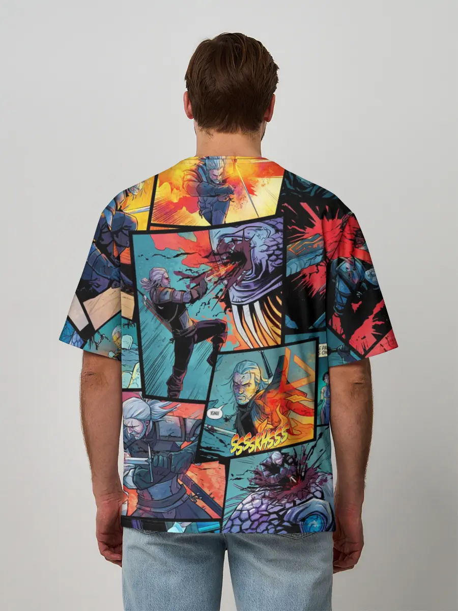 Мужская футболка оверсайз / Ведьмак / The Witcher