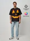 Мужская футболка оверсайз / helloween | pumpkin jack