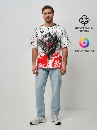 Мужская футболка оверсайз / Броня Берсерка.