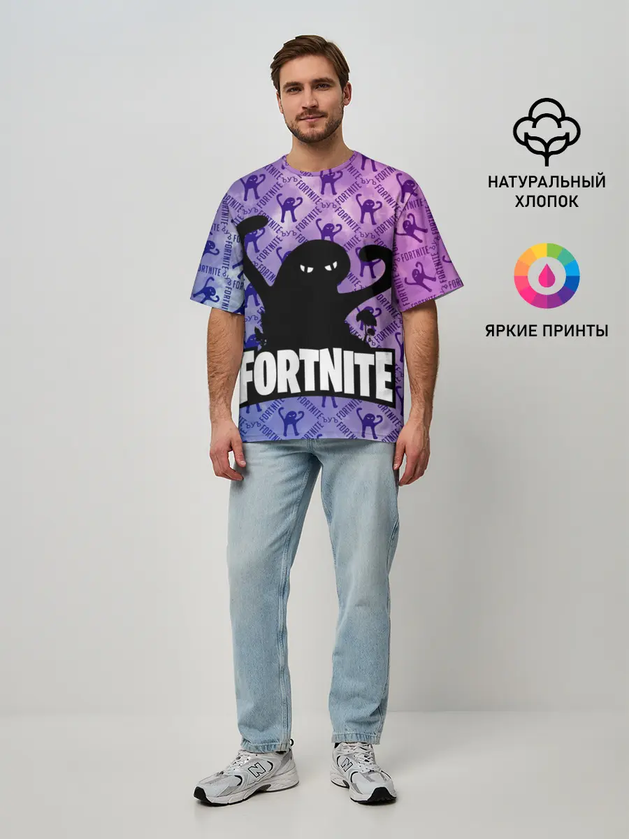 Мужская футболка оверсайз / ЪУЪ FORTNITE