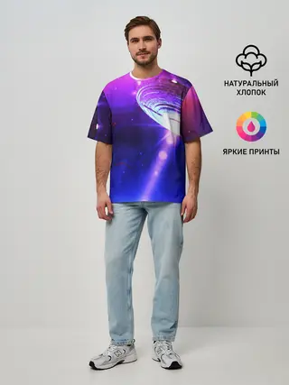 Мужская футболка оверсайз / НЛО