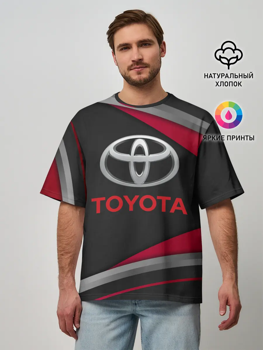 Мужская футболка оверсайз / TOYOTA | ТОЁТА