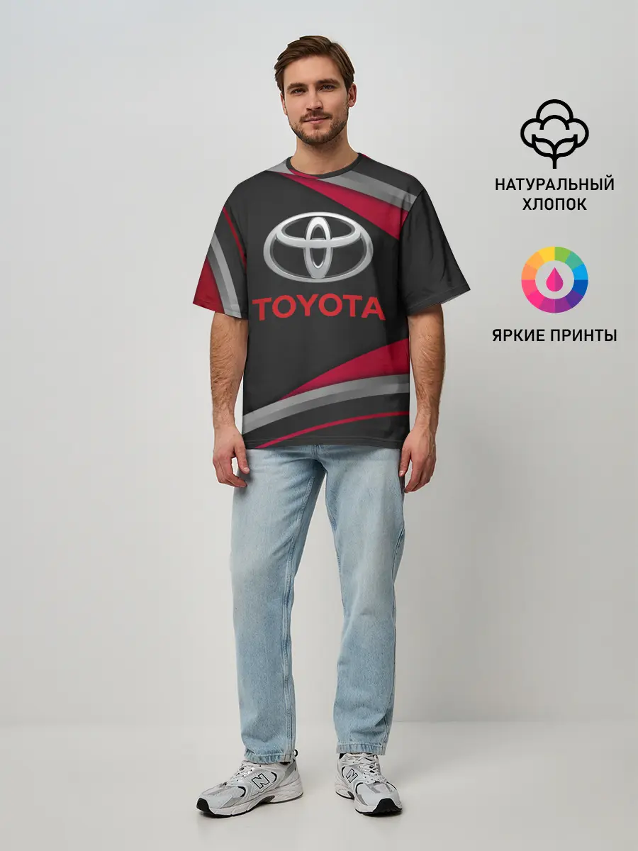 Мужская футболка оверсайз / TOYOTA | ТОЁТА