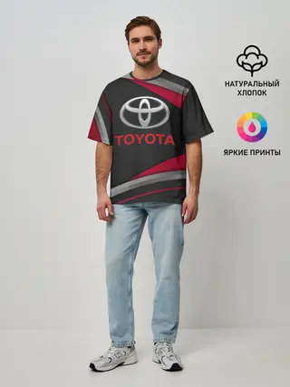 Мужская футболка оверсайз / TOYOTA | ТОЁТА