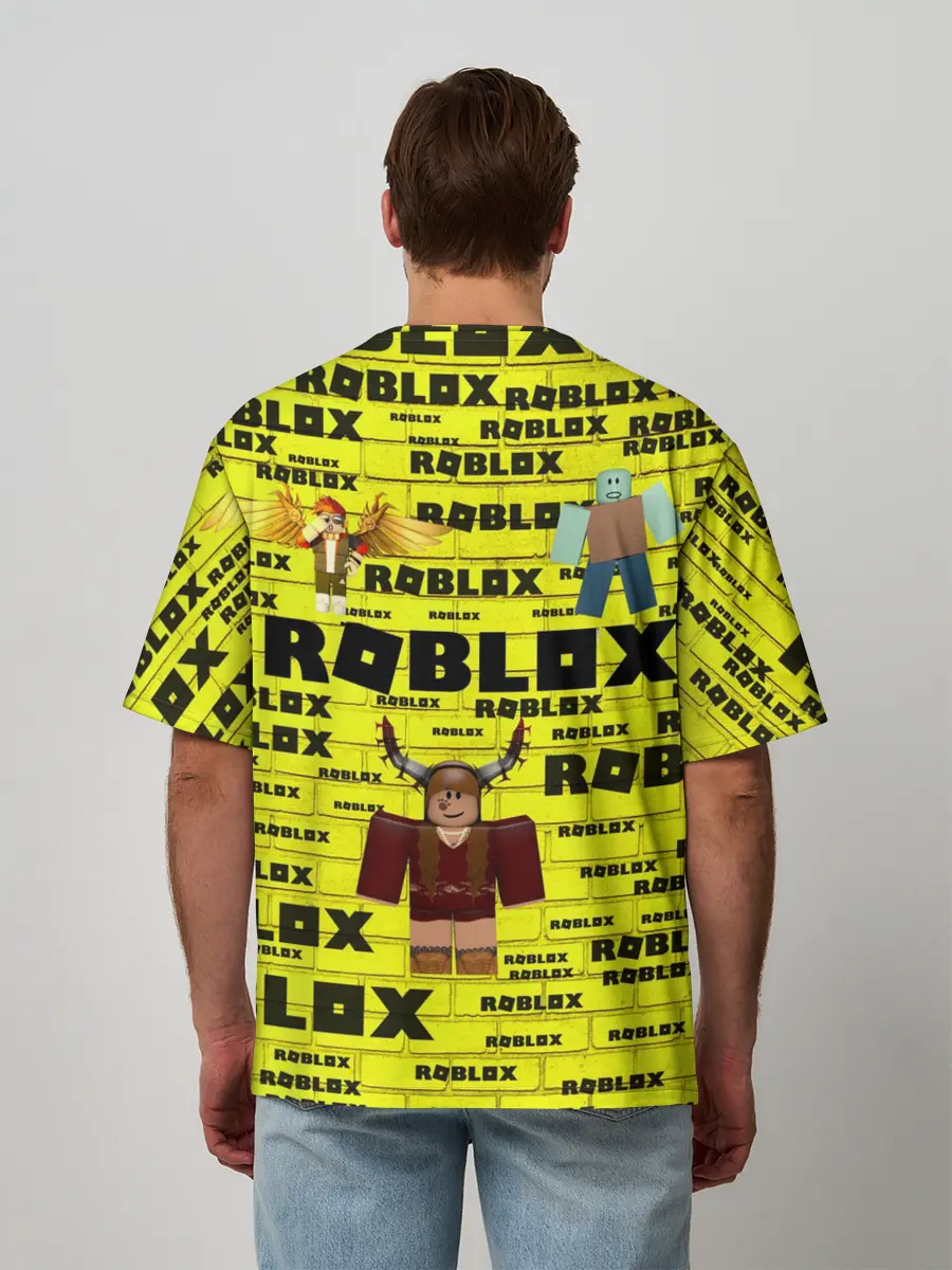 Мужская футболка оверсайз / роблокс