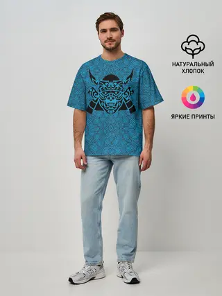 Мужская футболка оверсайз / МАСКА