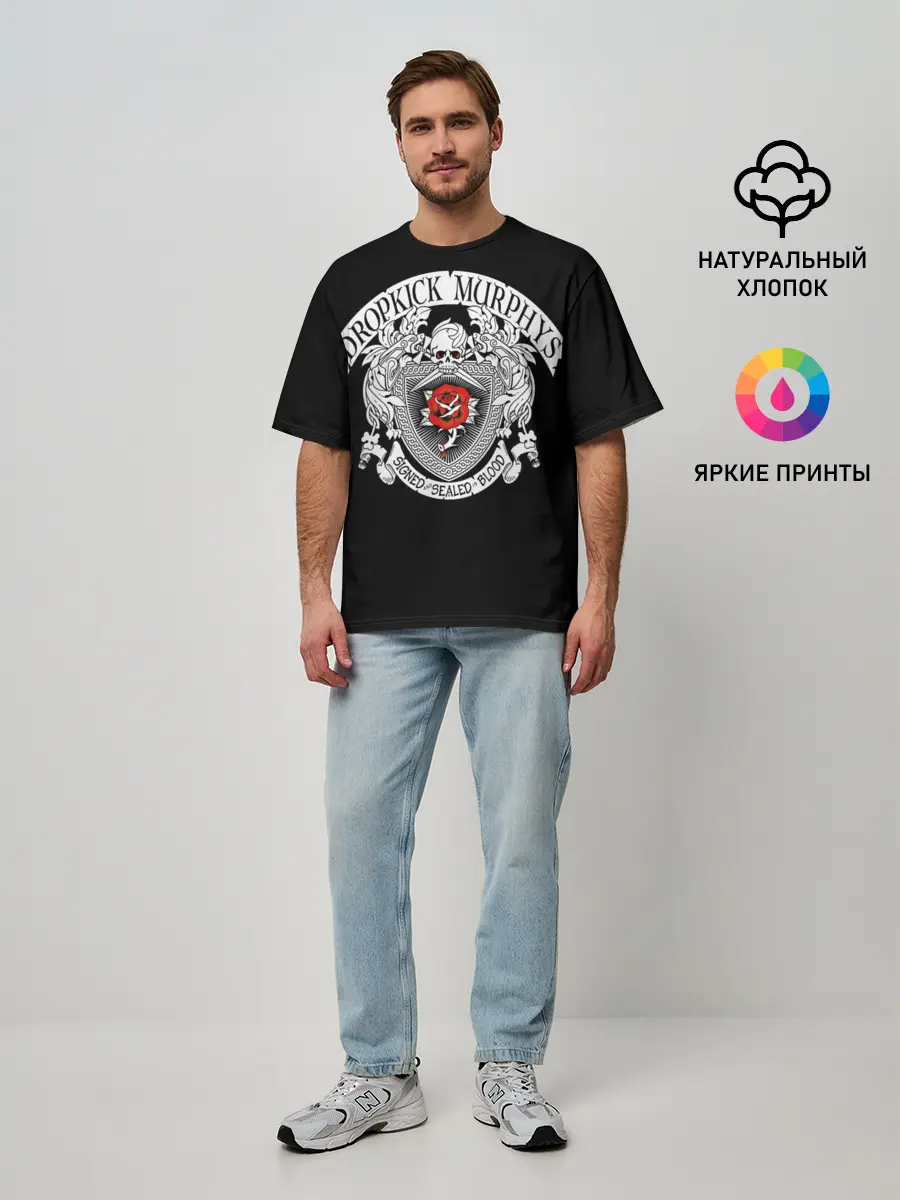 Мужская футболка оверсайз / Dropkick Murphys