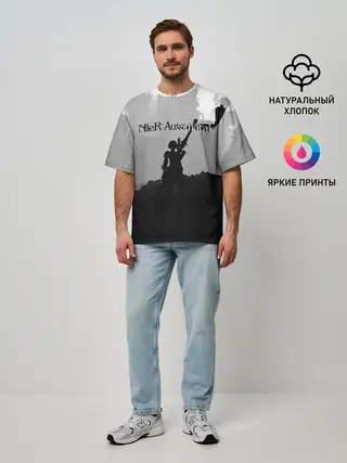 Мужская футболка оверсайз / Nier Automata