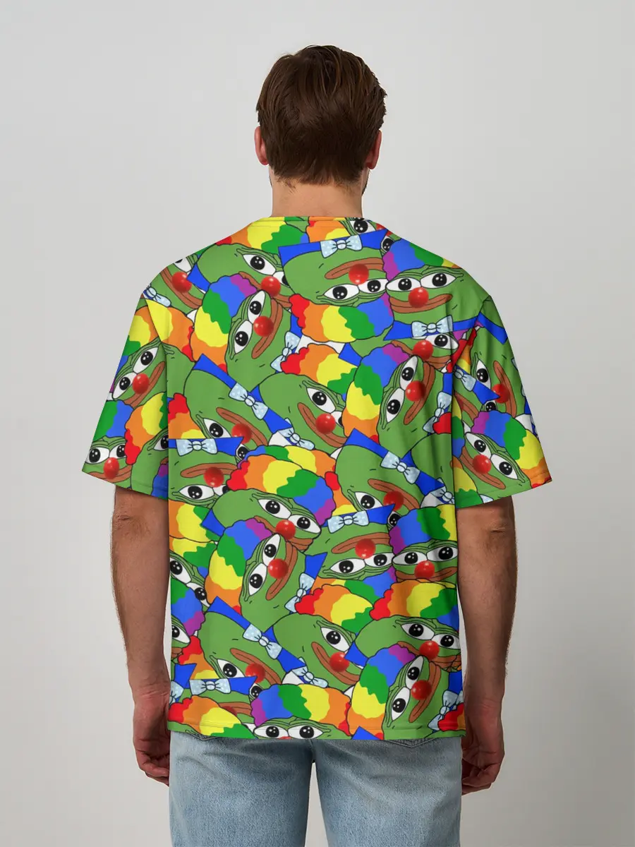 Мужская футболка оверсайз / ПЕПЕ КЛОУН