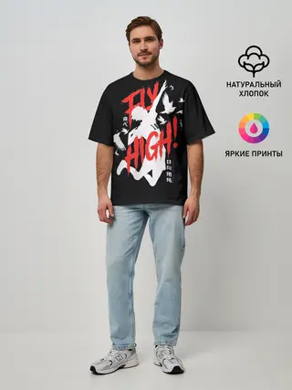 Мужская футболка оверсайз / Haikyuu Haikyu Haikuu !