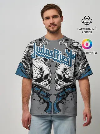 Мужская футболка оверсайз / Judas Priest