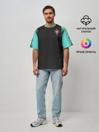 Мужская футболка оверсайз / Portugal 2018 WC Training