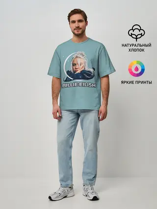 Мужская футболка оверсайз / BILLIE EILISH