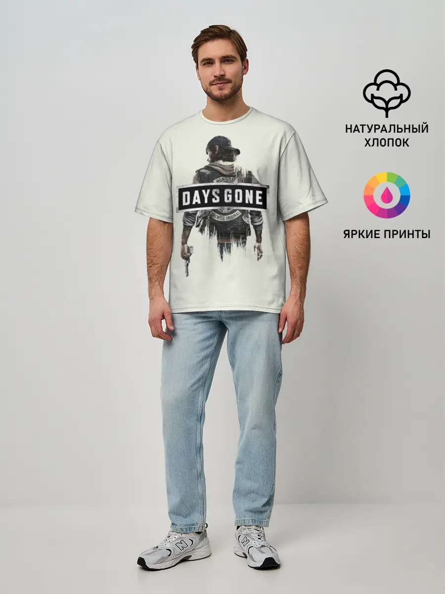 Мужская футболка оверсайз / Days Gone Poster