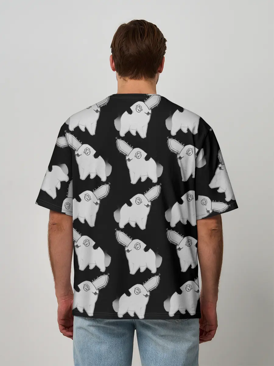 Мужская футболка оверсайз / Почитта в стиле manga