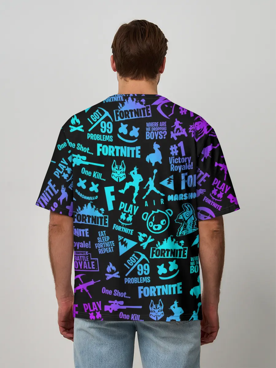 Мужская футболка оверсайз / FORTNITE