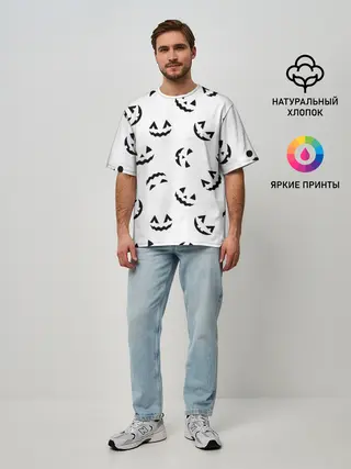 Мужская футболка оверсайз / Halloween
