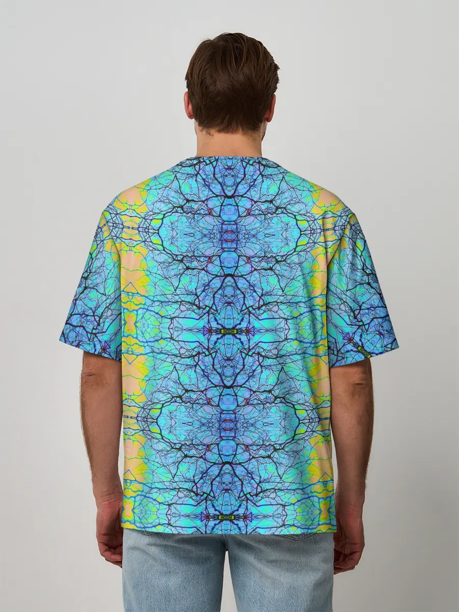 Мужская футболка оверсайз / Психоделика