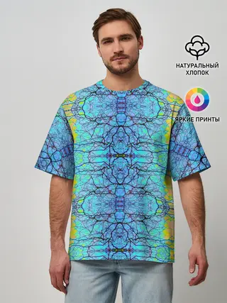 Мужская футболка оверсайз / Психоделика