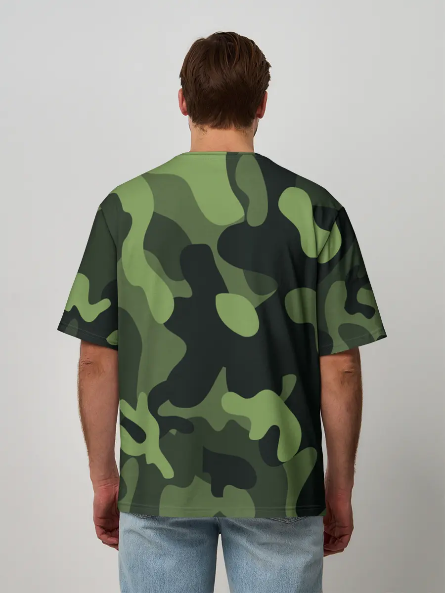 Мужская футболка оверсайз / Камуфляж